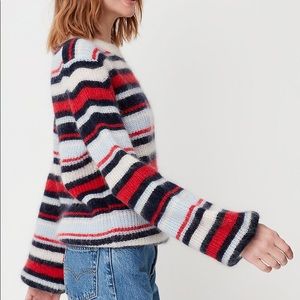 Aritzia | Little Moon Gardenia Sweater in Goji Berry/Blue Willow